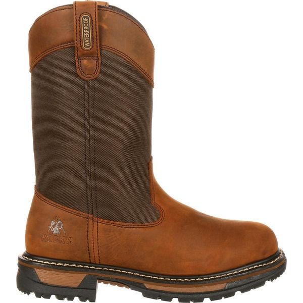 ロッキー メンズ シューズ ブーツ・レインブーツ Rocky Ride 200G Insulated Waterproof Wellington Boot Brown ブラウン