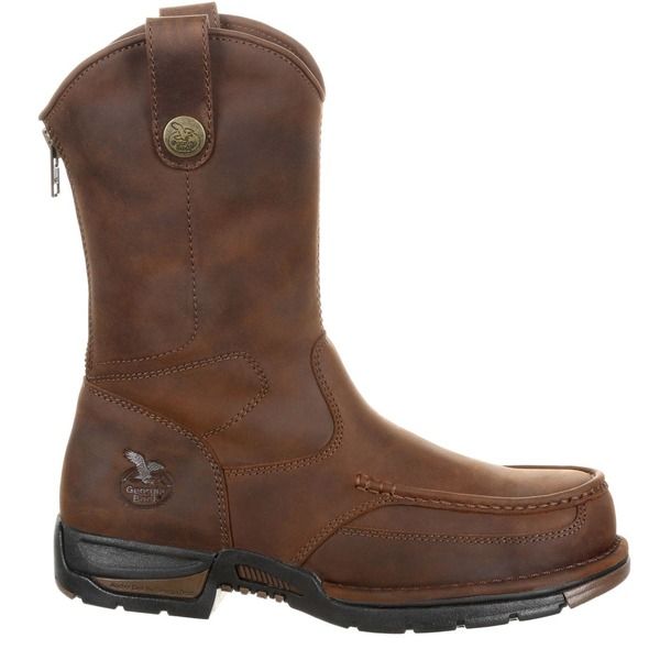 ジョージブーツ メンズ シューズ ブーツ・レインブーツ Georgia Boot Pullon Work Boot Dark Brown ブラウン