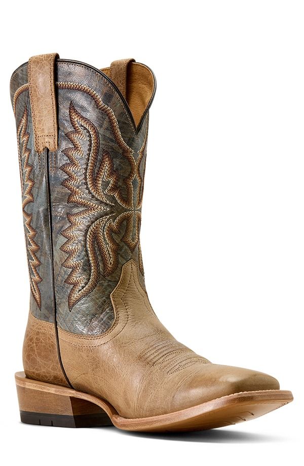 アリアト メンズ シューズ ブーツ・レインブーツ Ariat Preston Wide Square Toe Cowboy Boot Light Brown ブラウン