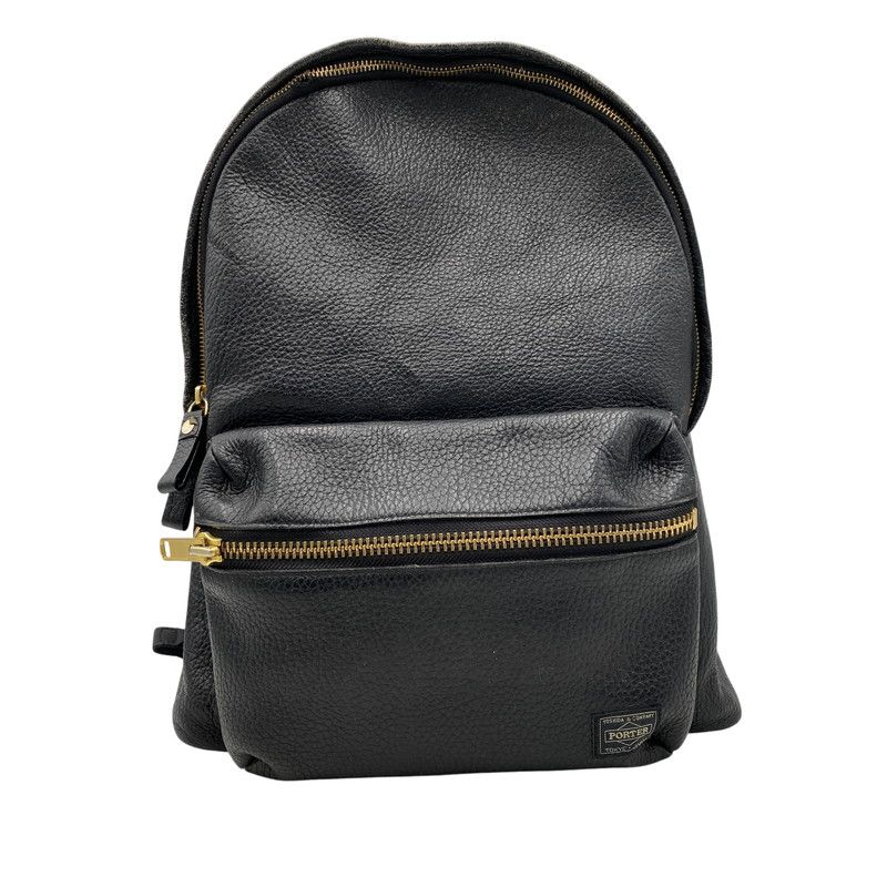 【中古品】 PORTER×5525GALLERY ポーター×5525ギャラリー LEATHER BACK PACK レザー バック パック カバン 鞄 【188-260624-cs-08-izu】