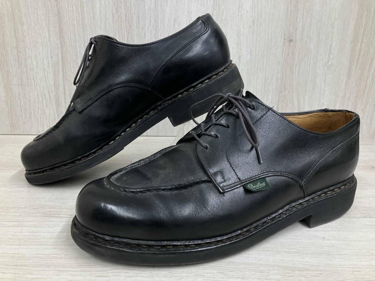 PARABOOT ダービーシューズ CHAMBORD Uチップ 黒 ブラック サイズ:27.5cm
