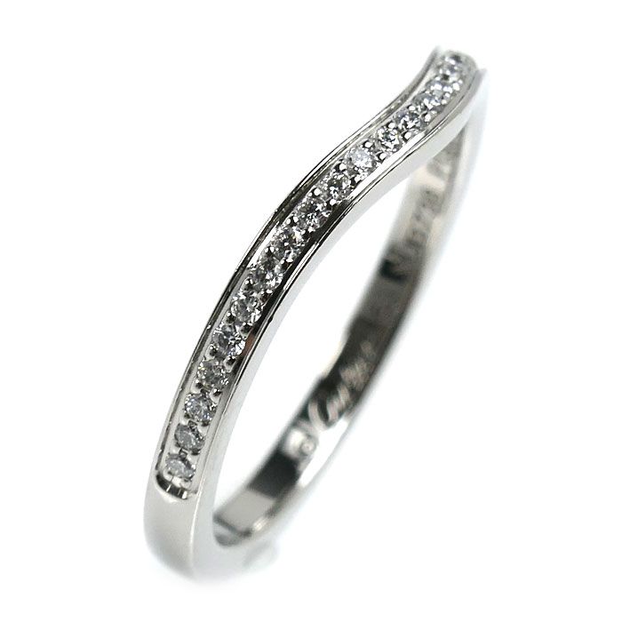 CARTIER カルティエ Pt950プラチナ バレリーナ カーブ ウエディング