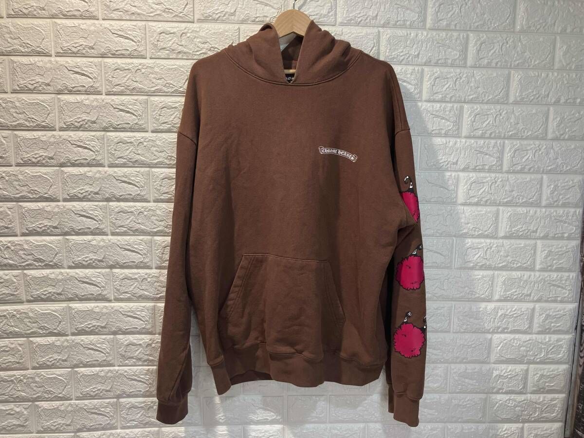 CHROME HEARTS クロムハーツ Matty Boy Structure Crewneck Sweatshirt ブラウン XLサイズ 2990-304-6057