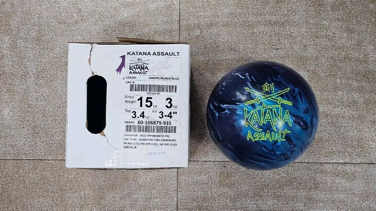 ラディカル KATANA(カタナゴルフ) アサルト 15 パウンド 公式球 新品 ボーリング 出品