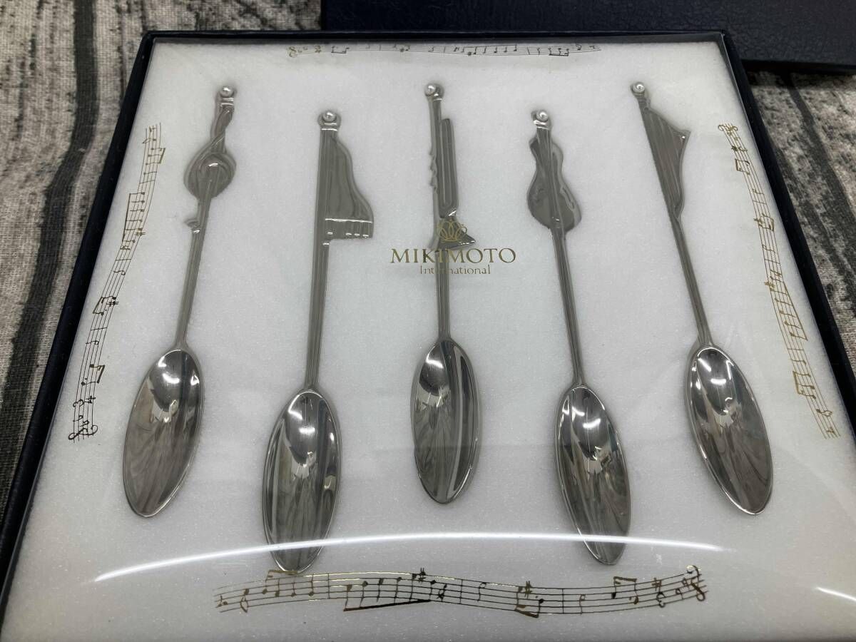 MIKIMOTO ミキモト カトラリー パール 楽器 スプーンセット 箱有
