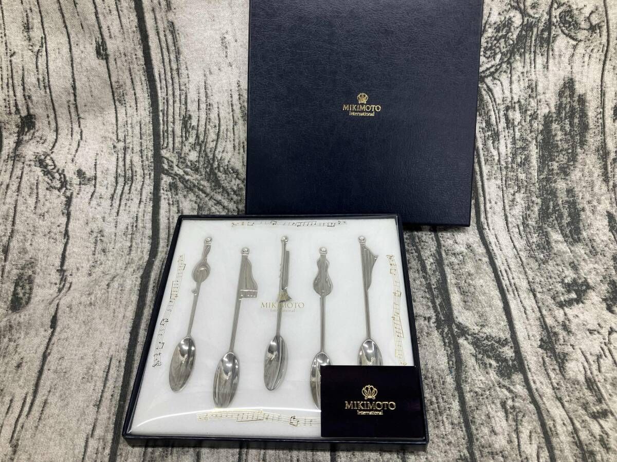 MIKIMOTO ミキモト カトラリー パール 楽器 スプーンセット 箱有