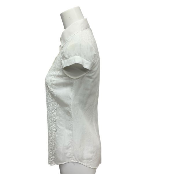 □ エルマンノシェルヴィーノ シャツ ブラウス フレンチスリーブ