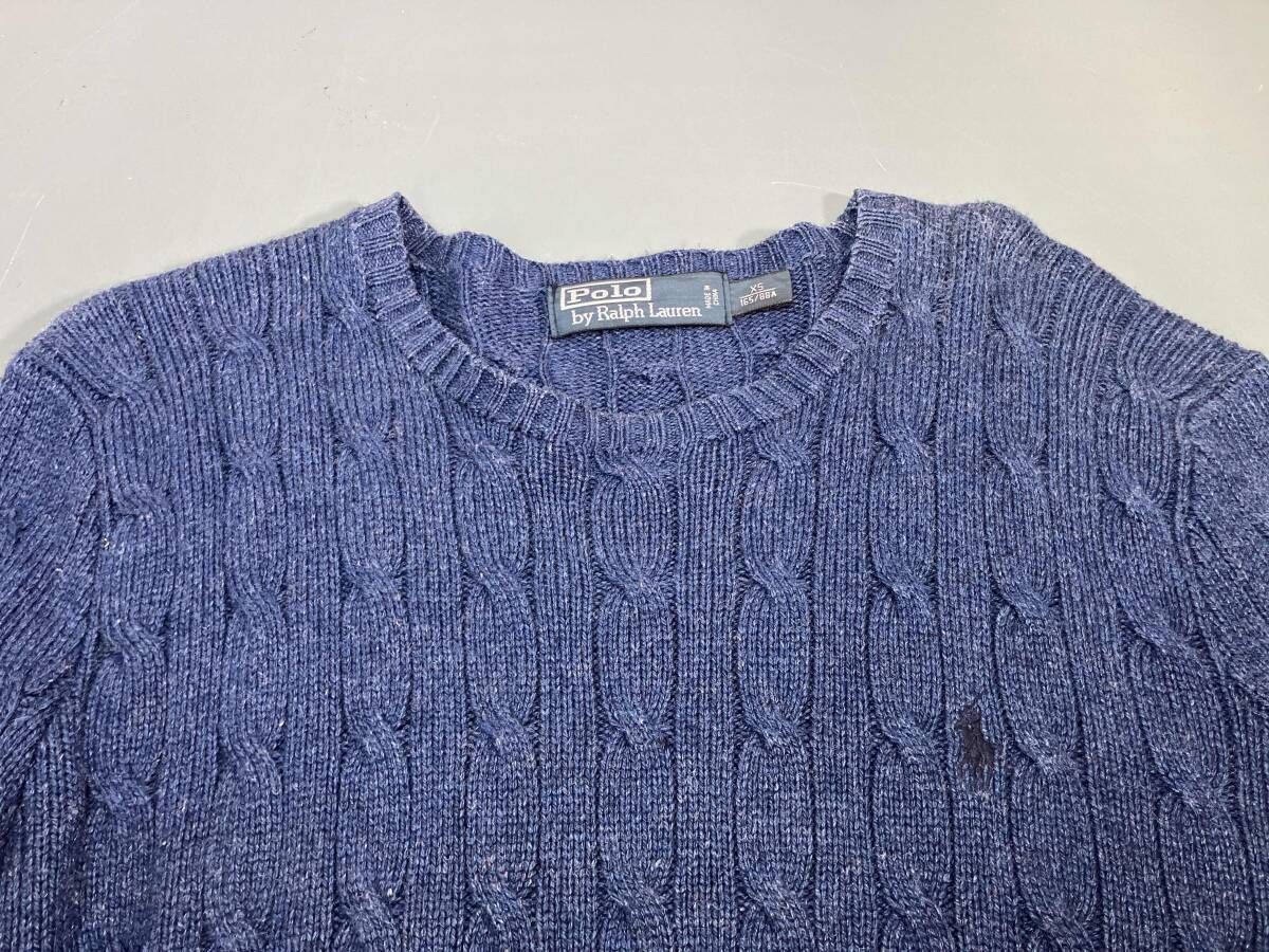 POLO by RALPH LAUREN/ポロ ラルフローレン/ 90s/SILK100%/ケーブル