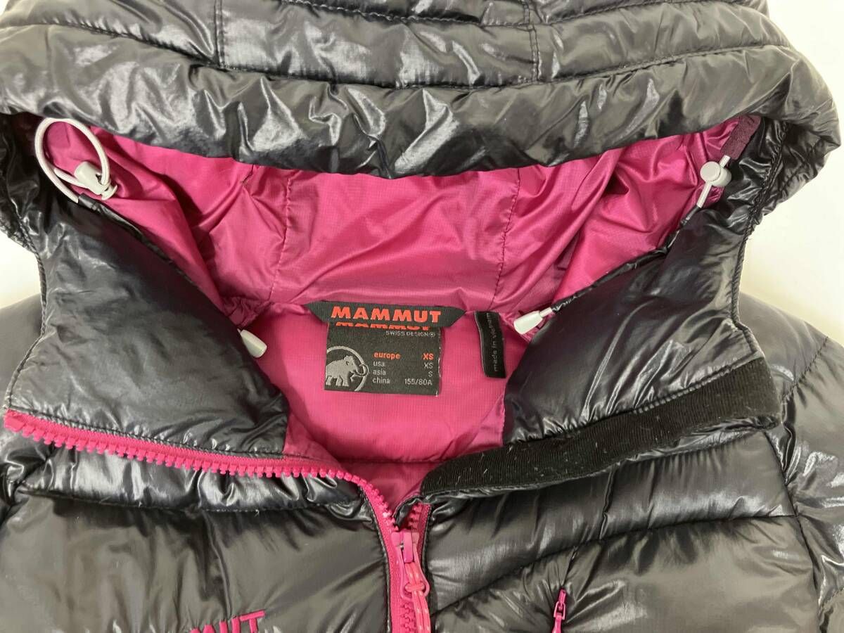 MAMMUT マムート ダウンジャケット XSサイズ ブラック - メルカリ