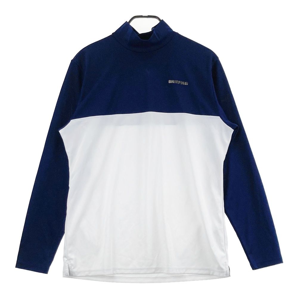 サイズ：L BRIEFING GOLF ブリーフィング ハイネック 長袖Tシャツ ネイビー系 [240101716739] ゴルフウェア メンズ ストスト
