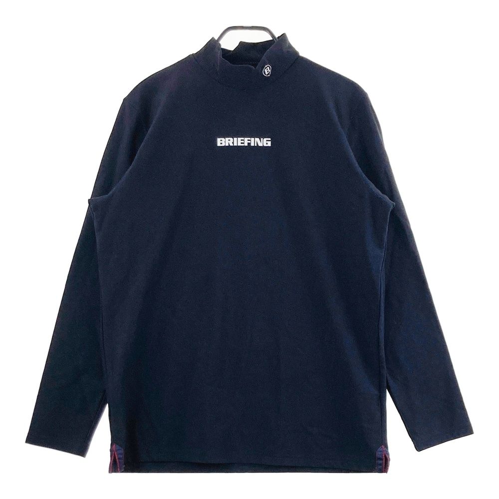 サイズ：XL BRIEFING GOLF ブリーフィング  ハイネック 長袖Tシャツ 裏起毛  ネイビー系 [240101716740] ゴルフウェア メンズ ストスト サイズ：XL BRIEFING GOLF ブリーフィング ハイネック 長袖Tシャツ 裏