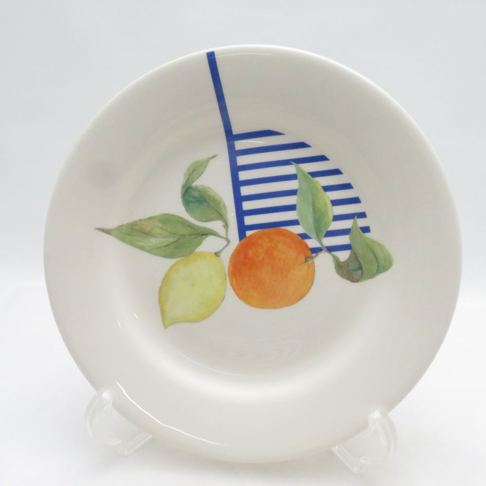 美品 Gien ジアン LA RONDE DES FRUITS 中皿 6枚 プレートセット