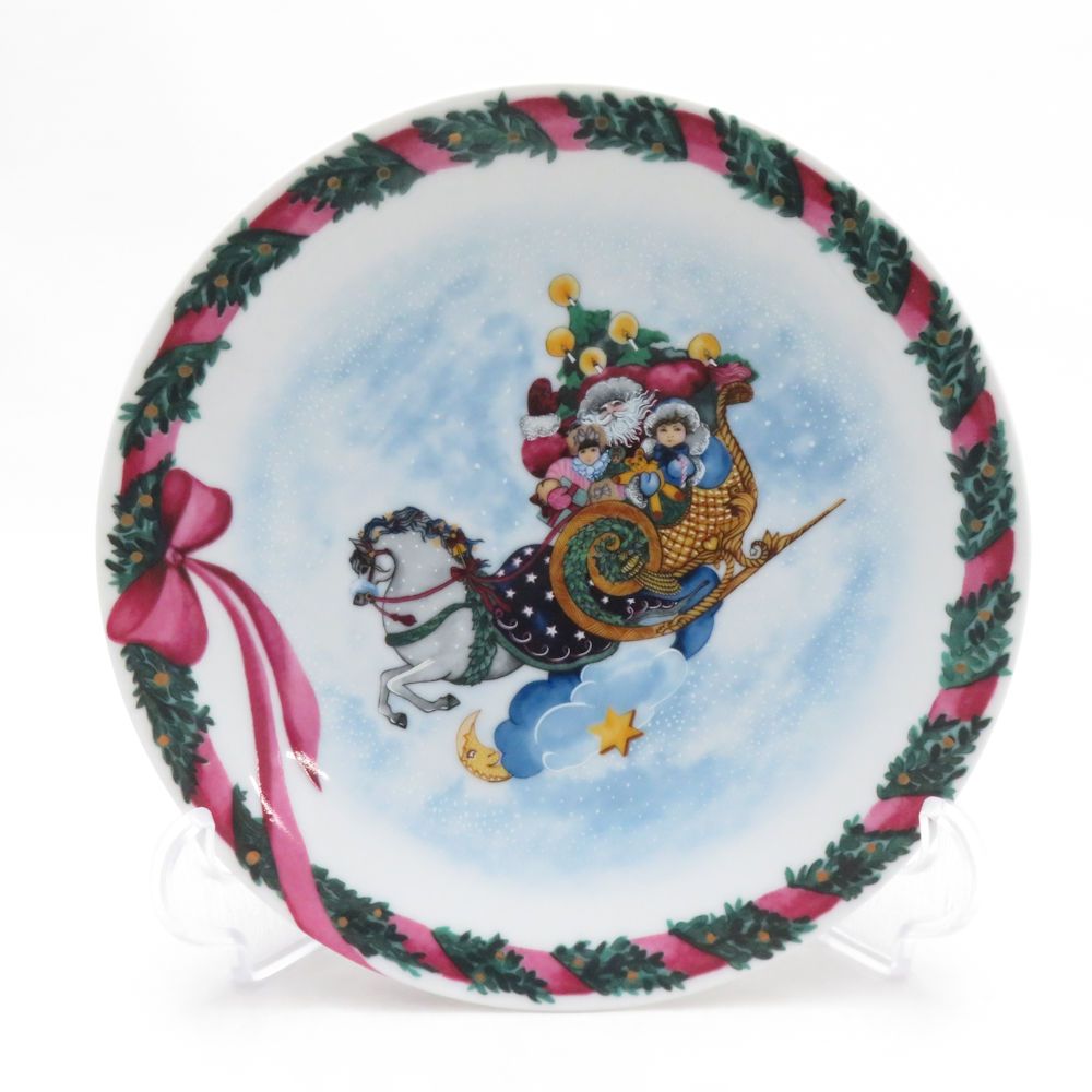 ロイヤルコペンハーゲン クリスマス ケーキディッシュ 未使用 ROYAL COPENHAGEN ロイヤルコペンハーゲン Jingle Bells