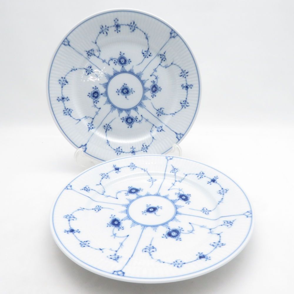 美品 ROYAL COPENHAGEN ロイヤルコペンハーゲン ブルーフルーテッド