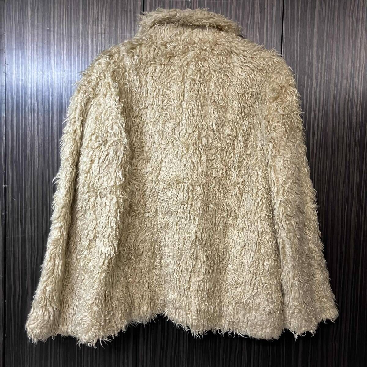 93AW TRICOT COMME des GARCONS ジャケット ファージャケット ベージュ