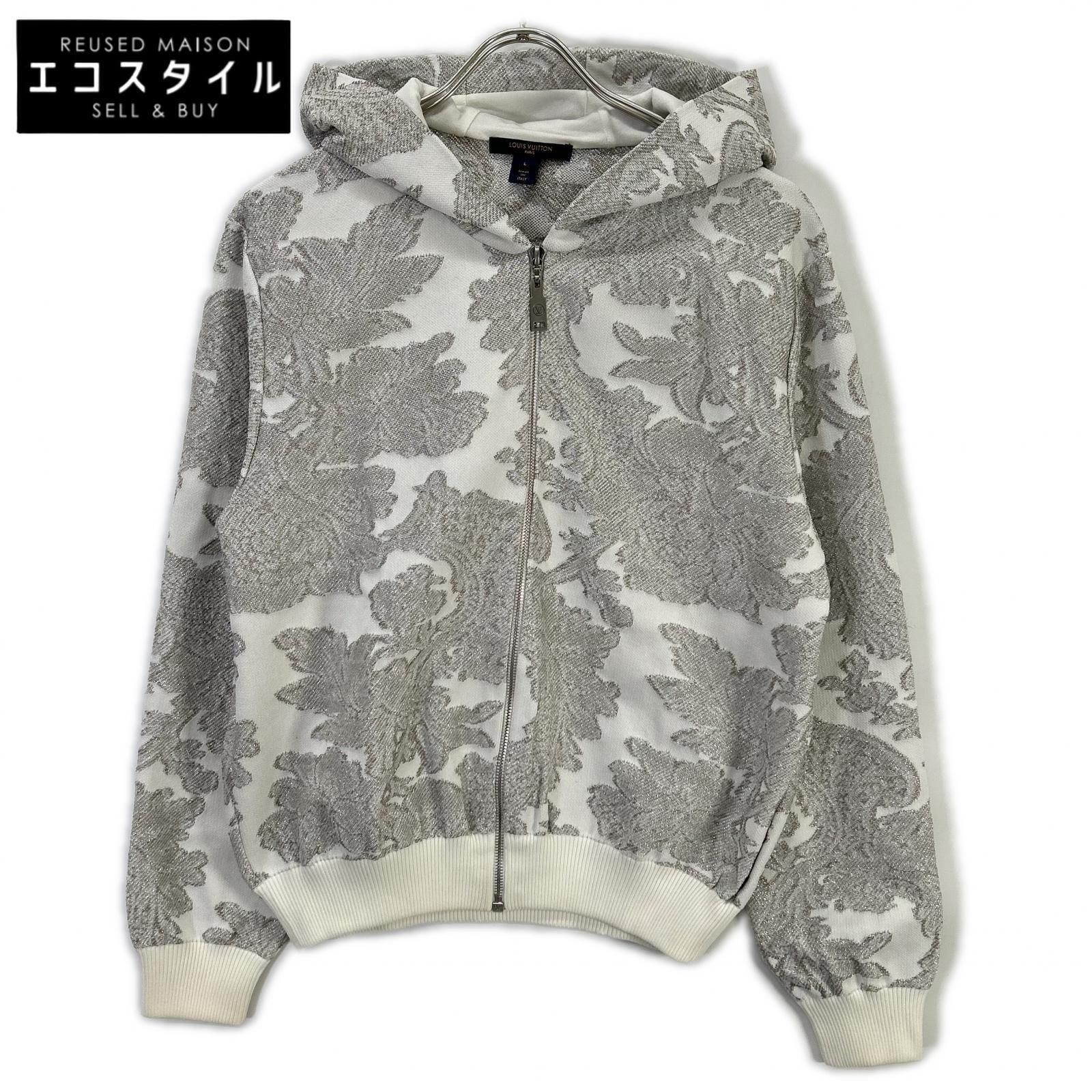 LOUIS VUITTON　ルイヴィトン　【国内正規】RW181B HFY FEKC88 総柄 ジップアップ ニット パーカー/　L