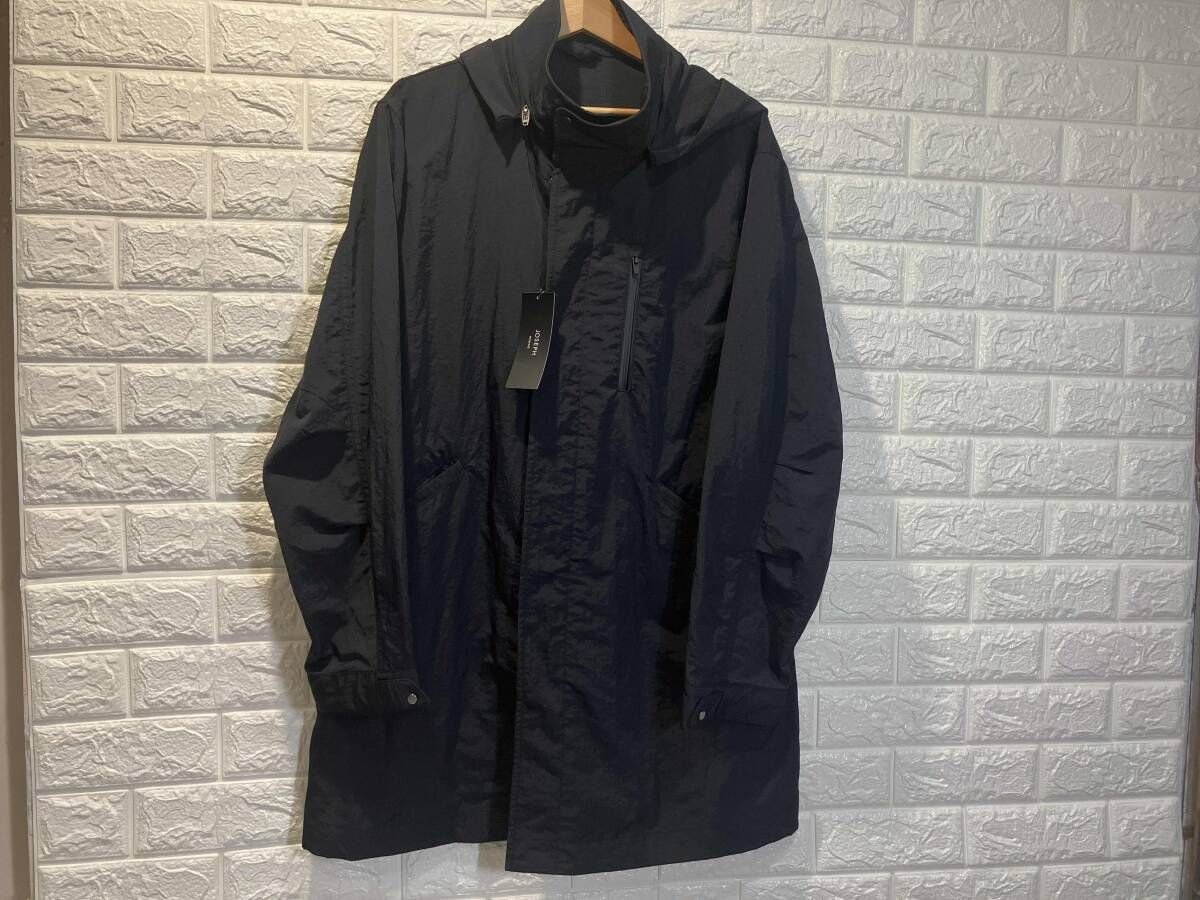 JOSEPH HOMME ジョセフオム トラセアナイロンタッサー モッズコートCCJHLS0101 サイズ48 カラーブラック