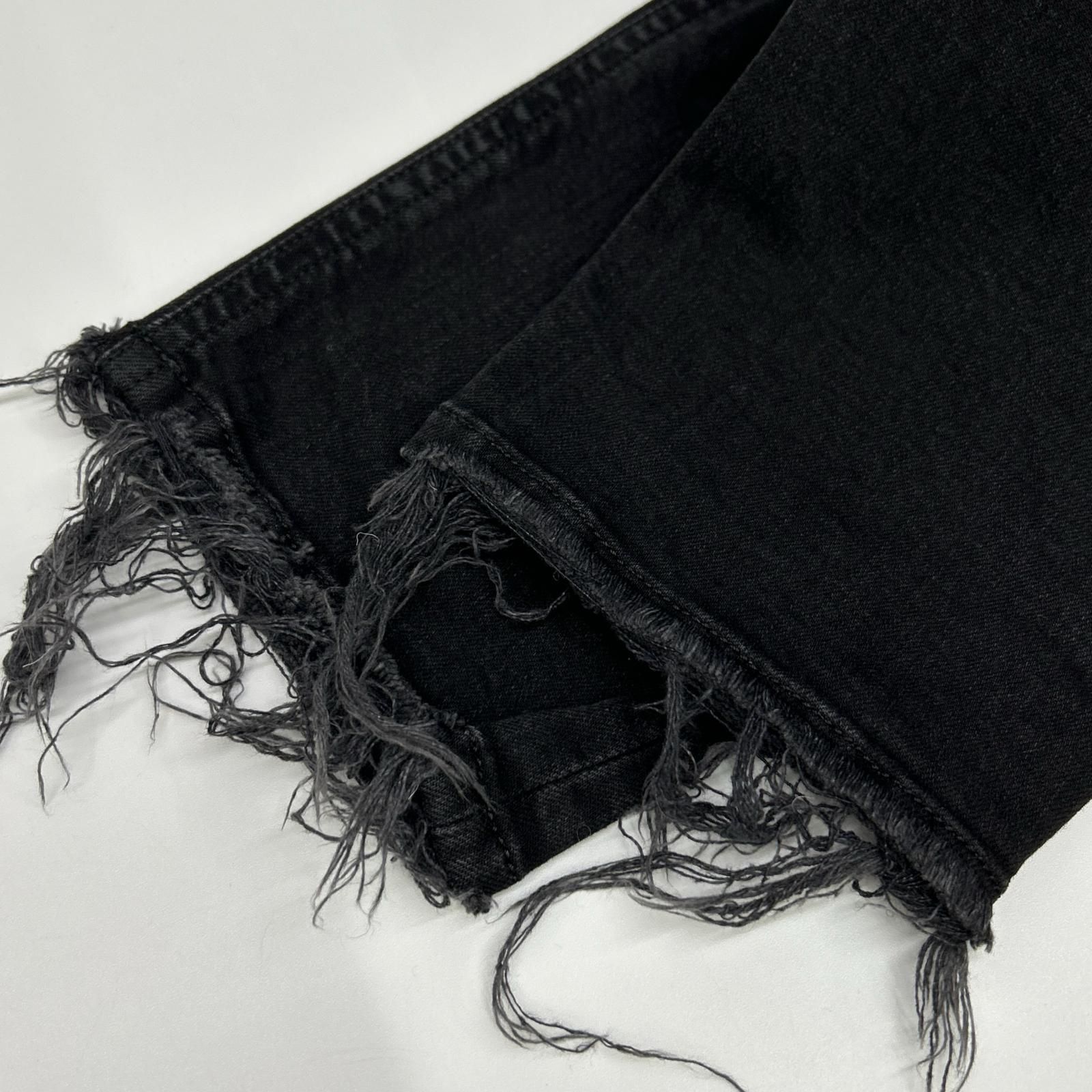 DIESEL ディーゼル ブラックTHOMMER クラッシュ加工 パンツ W30-L30