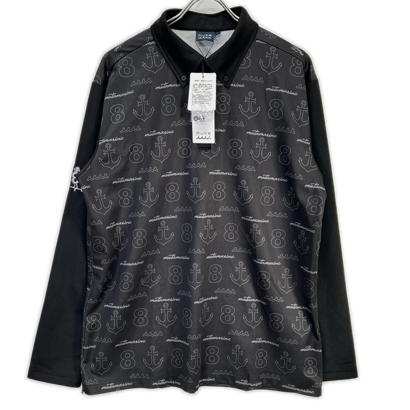 muta ムータ GLOBALE KoBE ブラック モノグラム ロングスリーブ