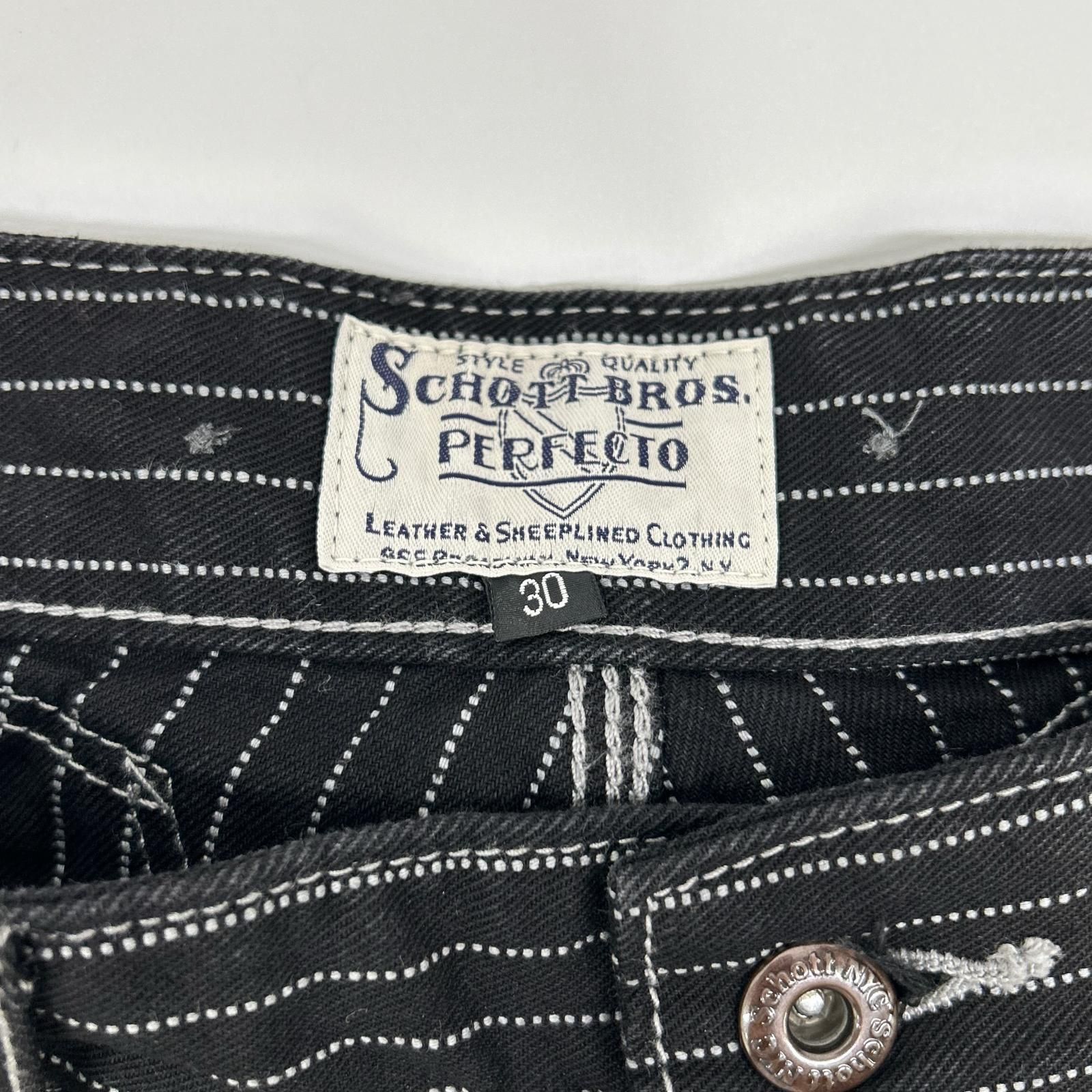 schott ショット 782-5911002 ブラック オールドヒッコリー デニム 30