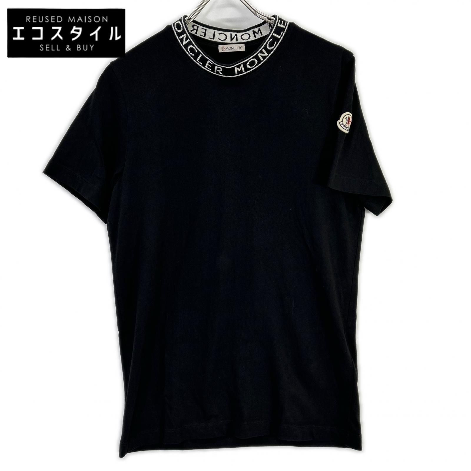 MONCLER モンクレール 22年 ブラック ロゴカラー Tシャツ XS - メルカリ