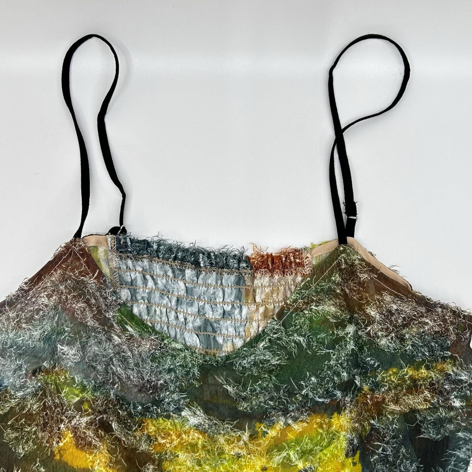 Ameri アメリ マルチカラー MEDI RACHEL FLUFFY ART CAMISOLE キャミ