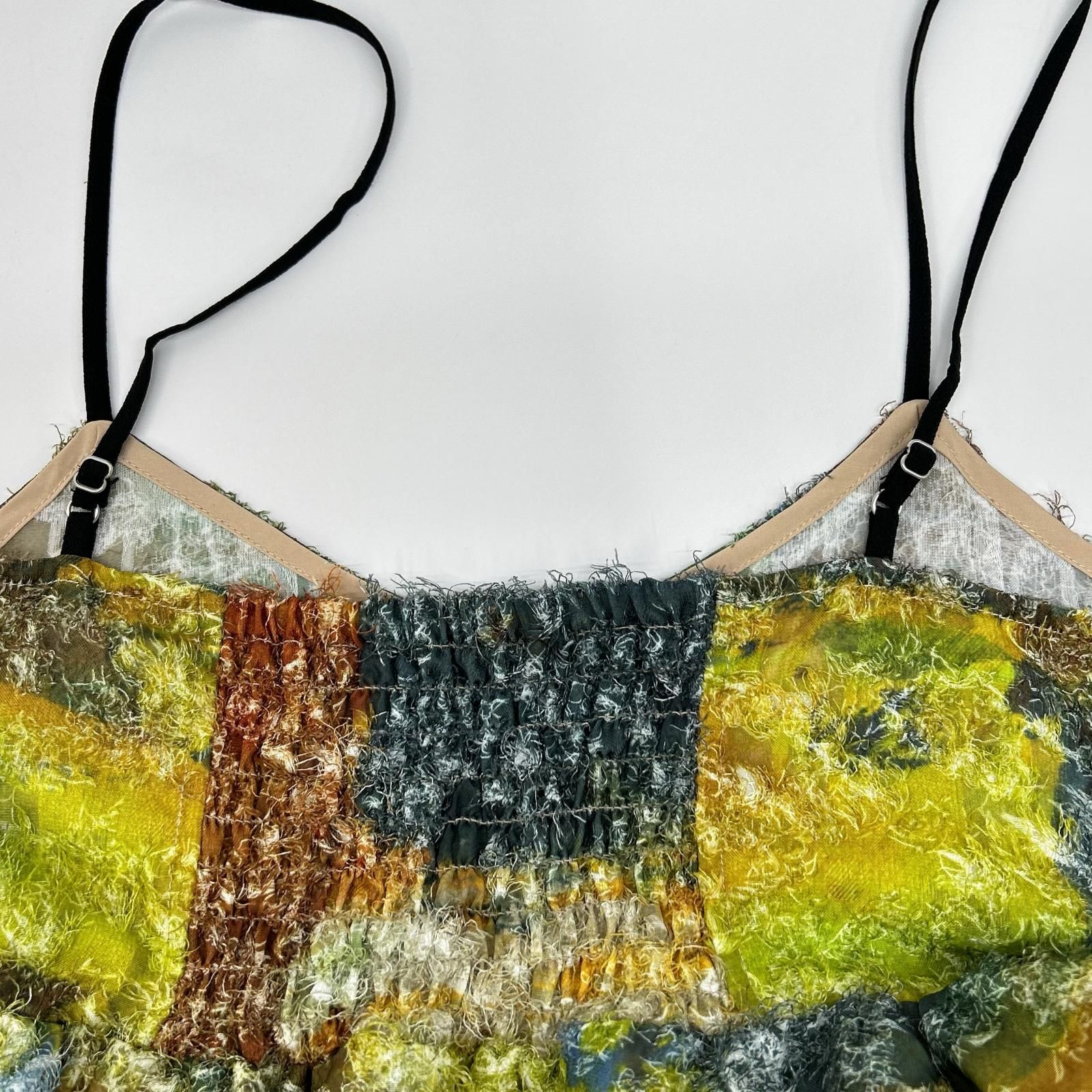 Ameri アメリ マルチカラー MEDI RACHEL FLUFFY ART CAMISOLE キャミ