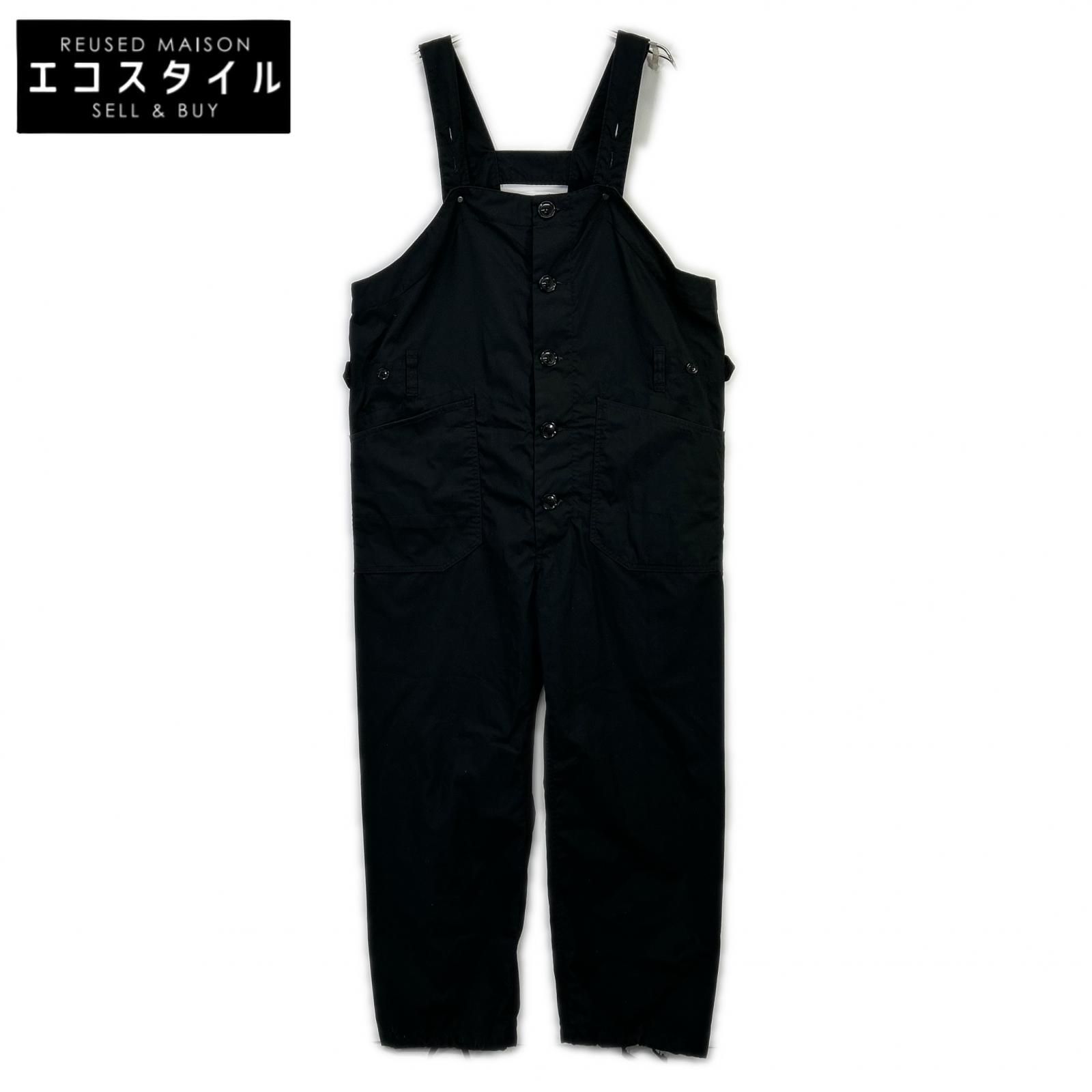 Engineered Garments　エンジニアードガーメンツ　ブラック PC Poplin サイドアジャスター オーバーオール　S
