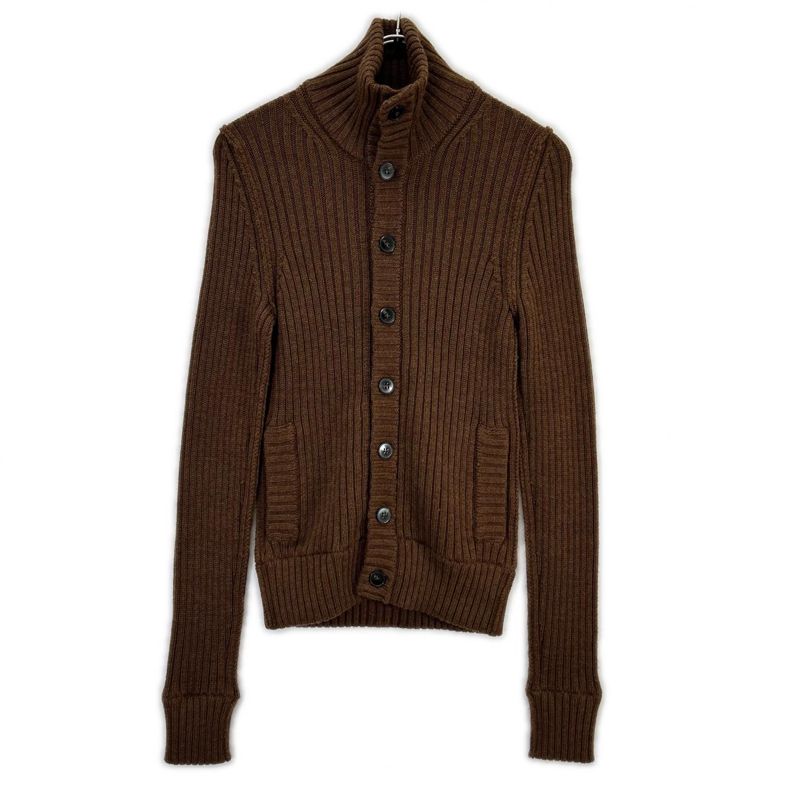 DOLCE&GABBANA ドルチェアンドガッバーナ ブラウン リブニット