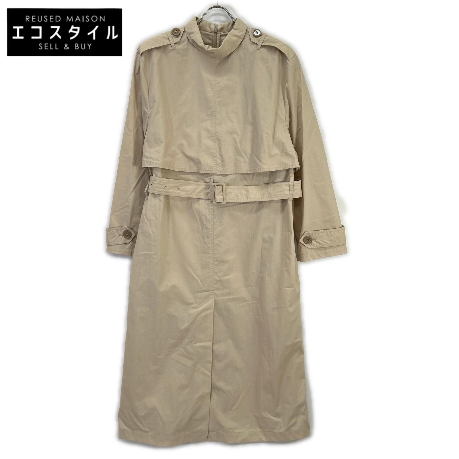 MM6　エムエムシックス　S62CT0140 ベージュ Reversed Trench Coat Dress