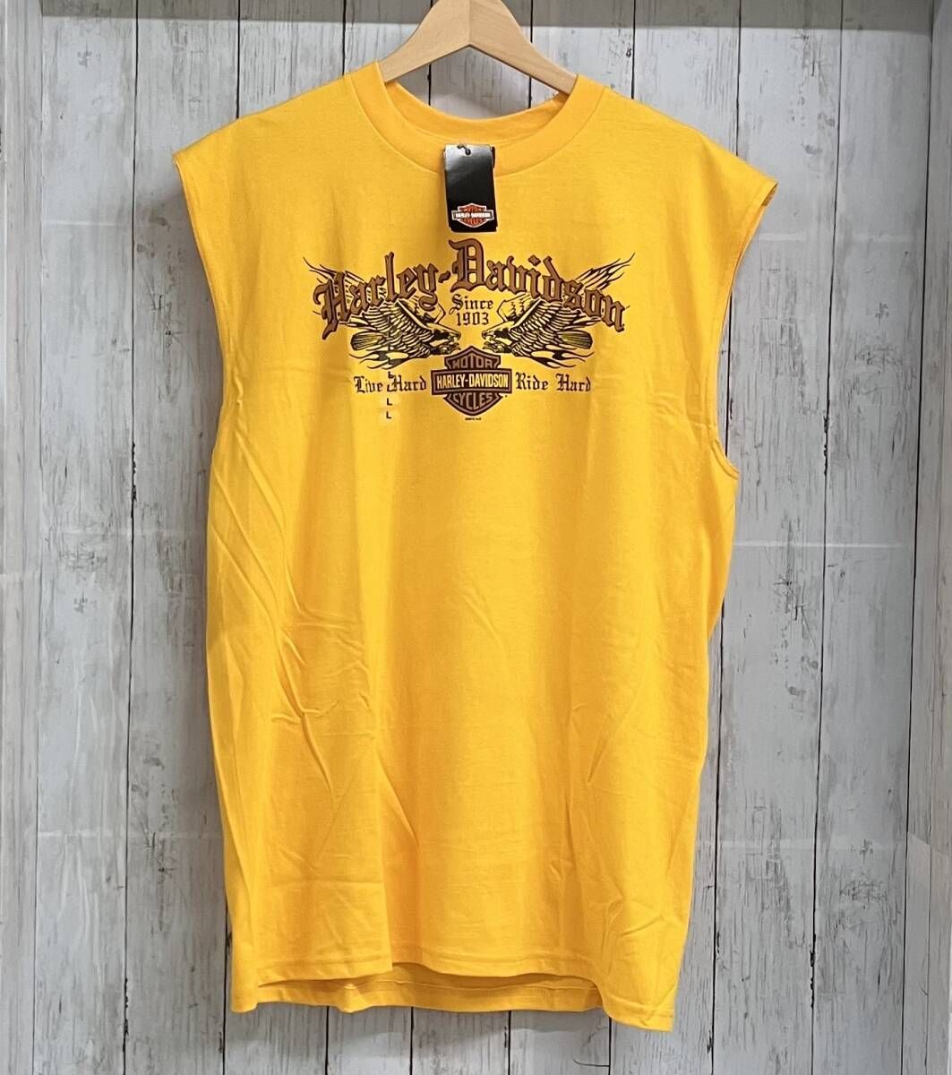 ハーレーダビッドソン ノースリーブ カットオフTシャツ タンクトップ【A-527】 Harley Davidson(ハーレーダビッドソン) タンク Harley-Davidson ハーレー Tシャツノースリーブ タンクトップ