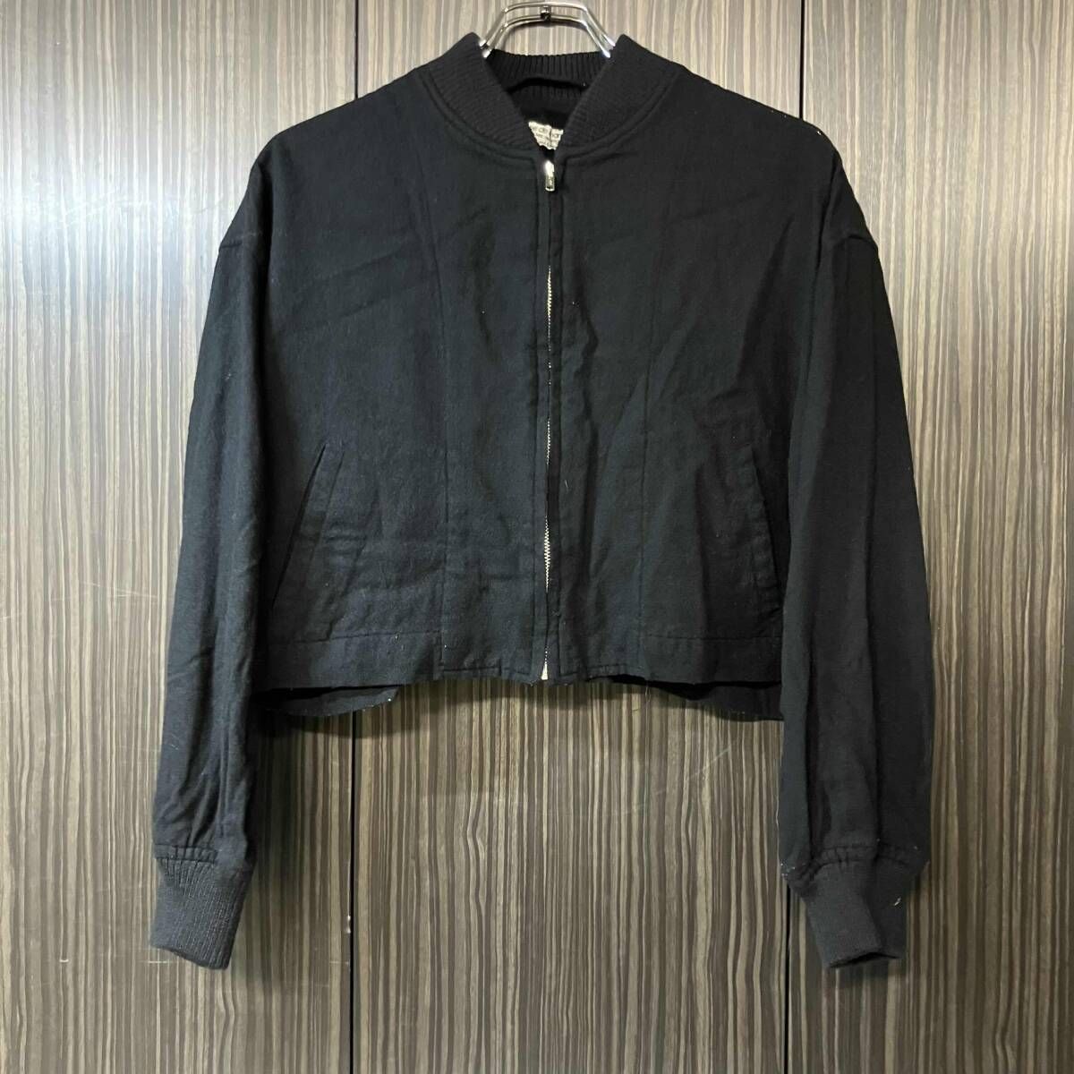robe de chambre COMME des GARCONS ブルゾン ウールジップブルゾン ブラック RJ-050120 ローブドシャンブル コムデギャルソン