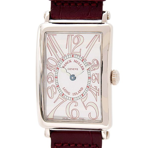 フランクミュラー 時計 レディース ロングアイランド 電池式 ミラーダイアル ホワイトゴールド 750WG FRANCK MULLER 952QZJ 中古