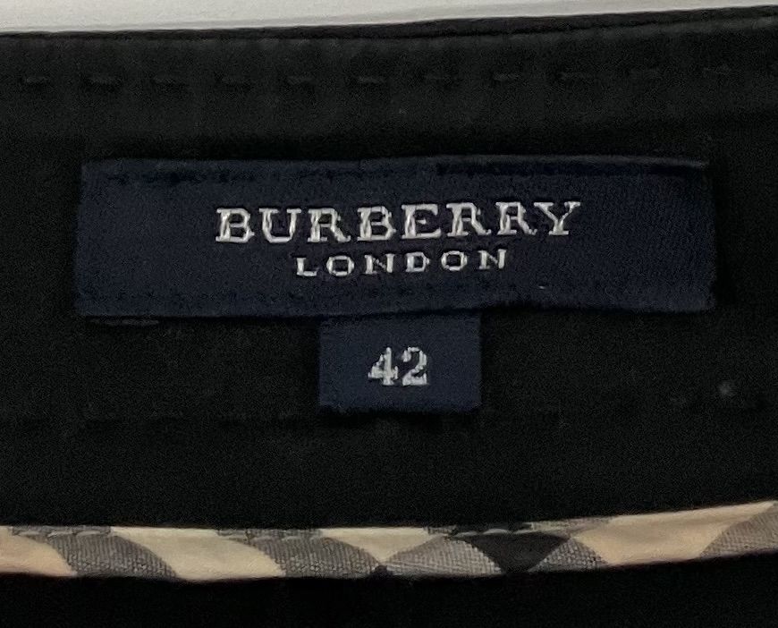 BURBERRYLONDON ペプラムジャケット ノーカラー 42 ノバチエック BURBERRY London バーバリー ロンドン FCD30-466-09 ノーカラー