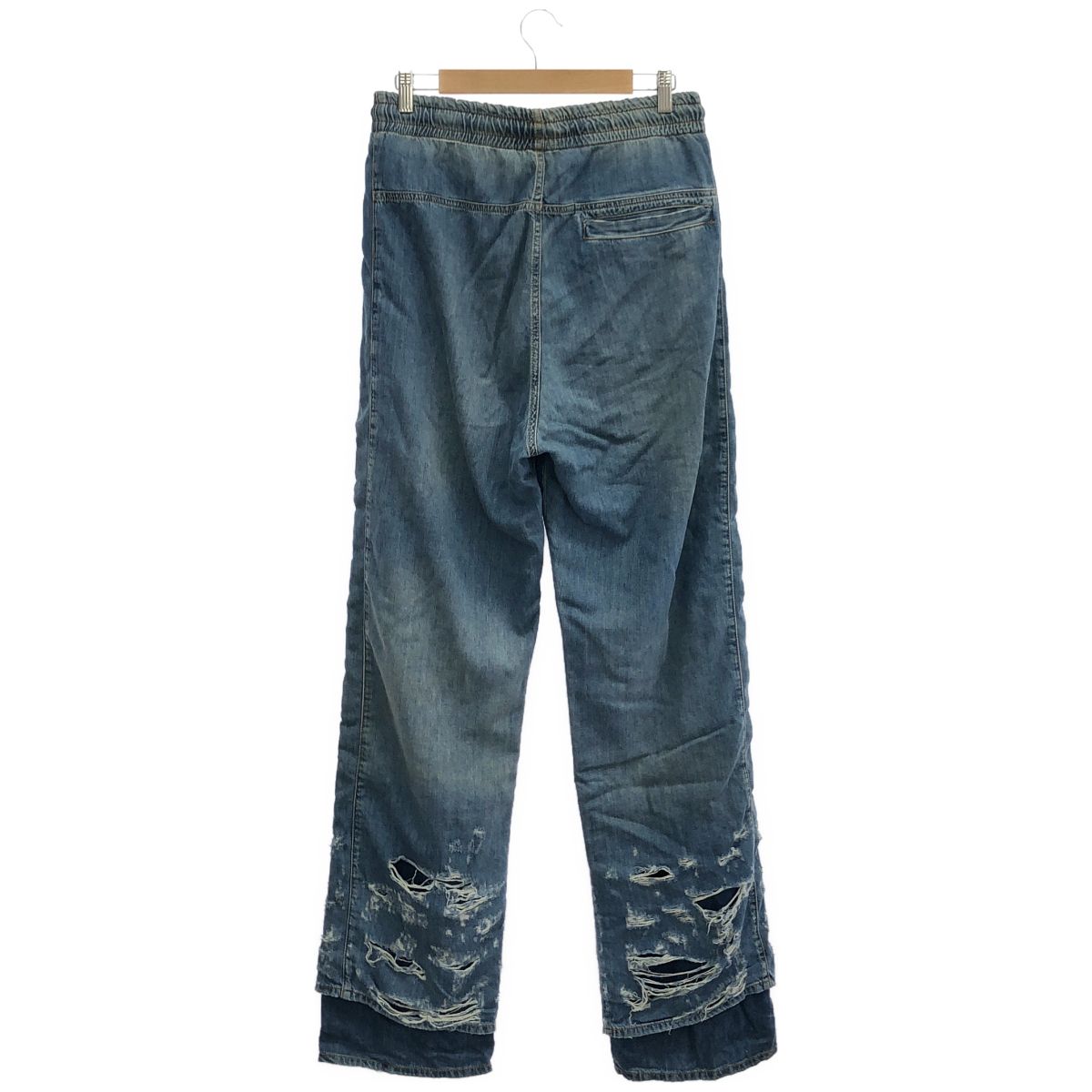 DIESEL ディーゼル A096393 ブルー ダメージ加工 デニムパンツ L