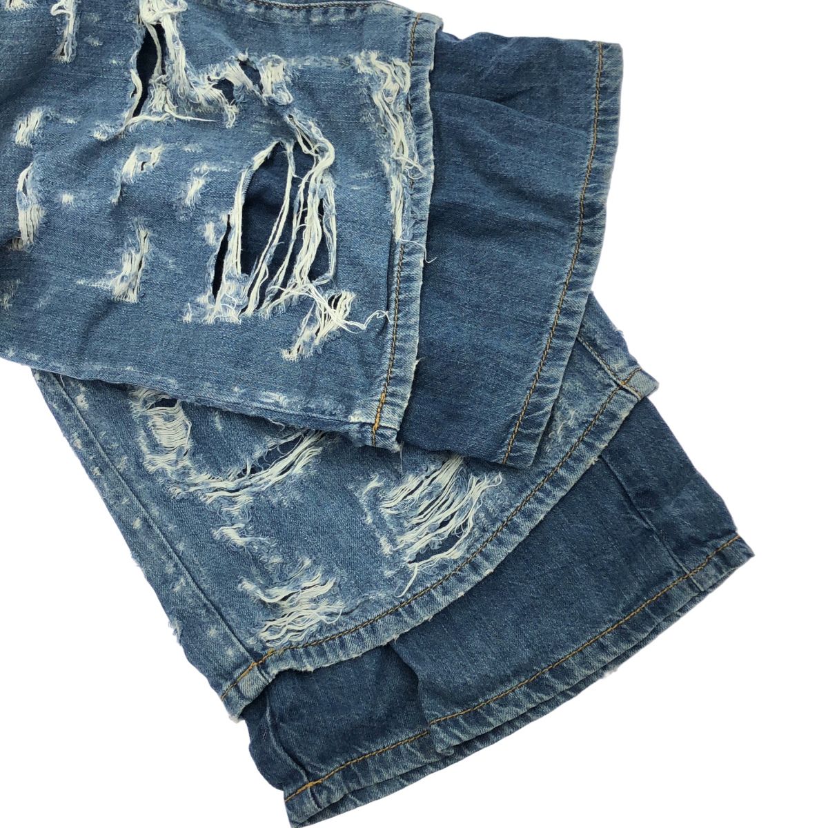 DIESEL ディーゼル A096393 ブルー ダメージ加工 デニムパンツ L
