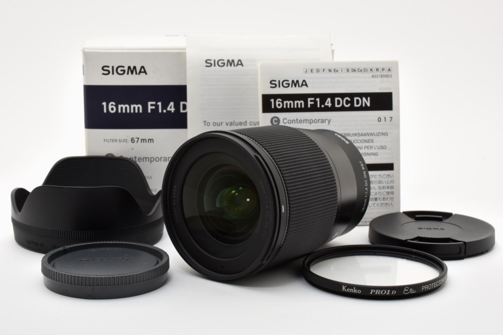 ★極上品★シグマ SIGMA 16mm F1.4 DC DN Contemporary ソニー用★ Y3361 #5252