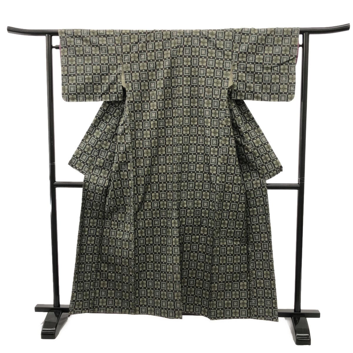 大島紬/グリーン/未使用品/適応身長156～162㎝/12962 - メルカリ