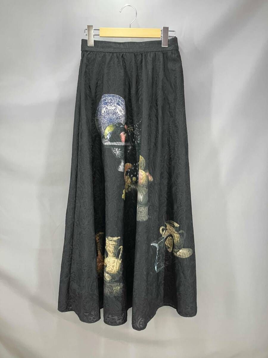 ★ AMERI アメリ スカート 01210940070 FLORENCE JACQUARD LACE SKIRT サイズM ブラック 通年