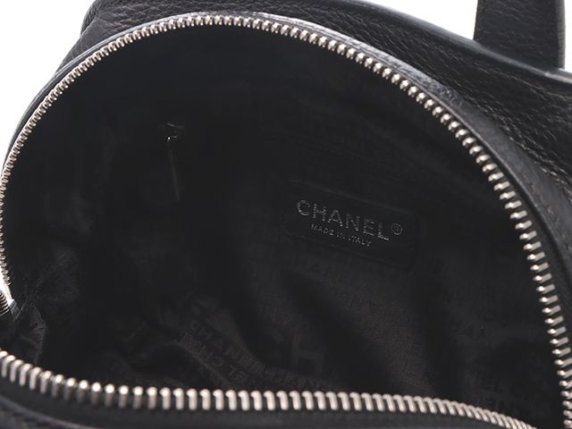 CHANEL シャネル バッグ ミニボストンバッグ ブラック/SV ボストン