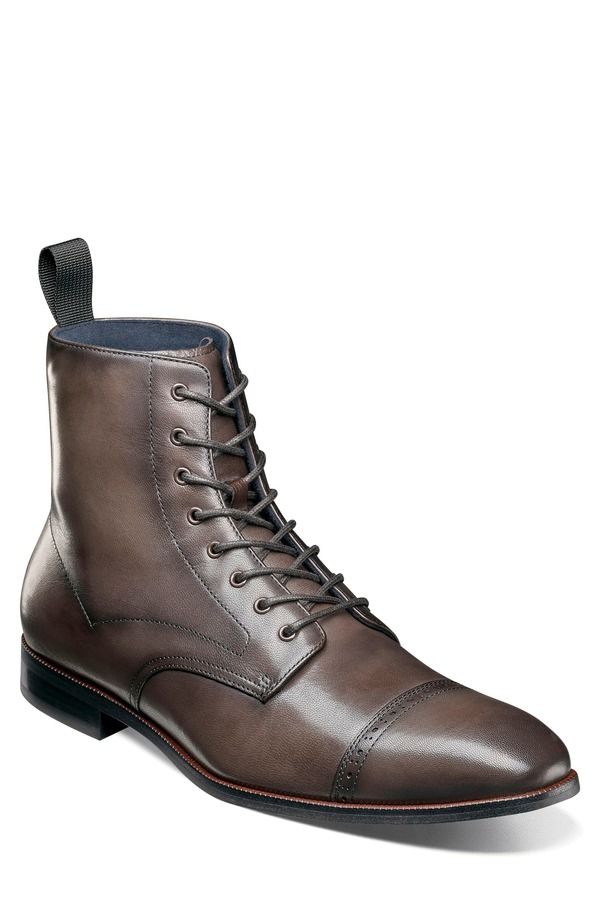 ステイシーアダムス メンズ シューズ ブーツ・レインブーツ キャップ Stacy Adams Henry Cap Toe Boot Gray グレー