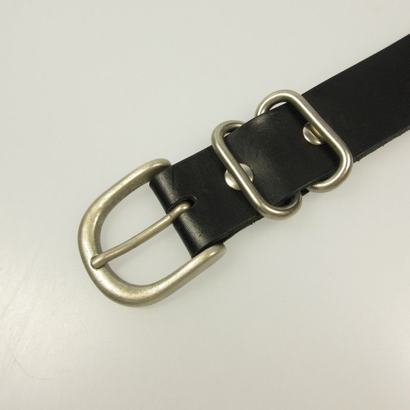 姫路東店】 中古 ○△□ ベルト Leather Belt ブラック 【134】 - メルカリ