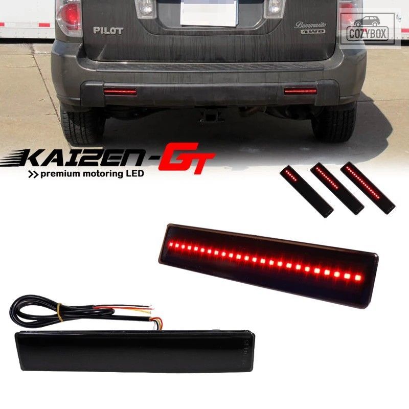 赤色 LED カーリア バンパー リフレクター ブレーキ テールライト シーケンシャル