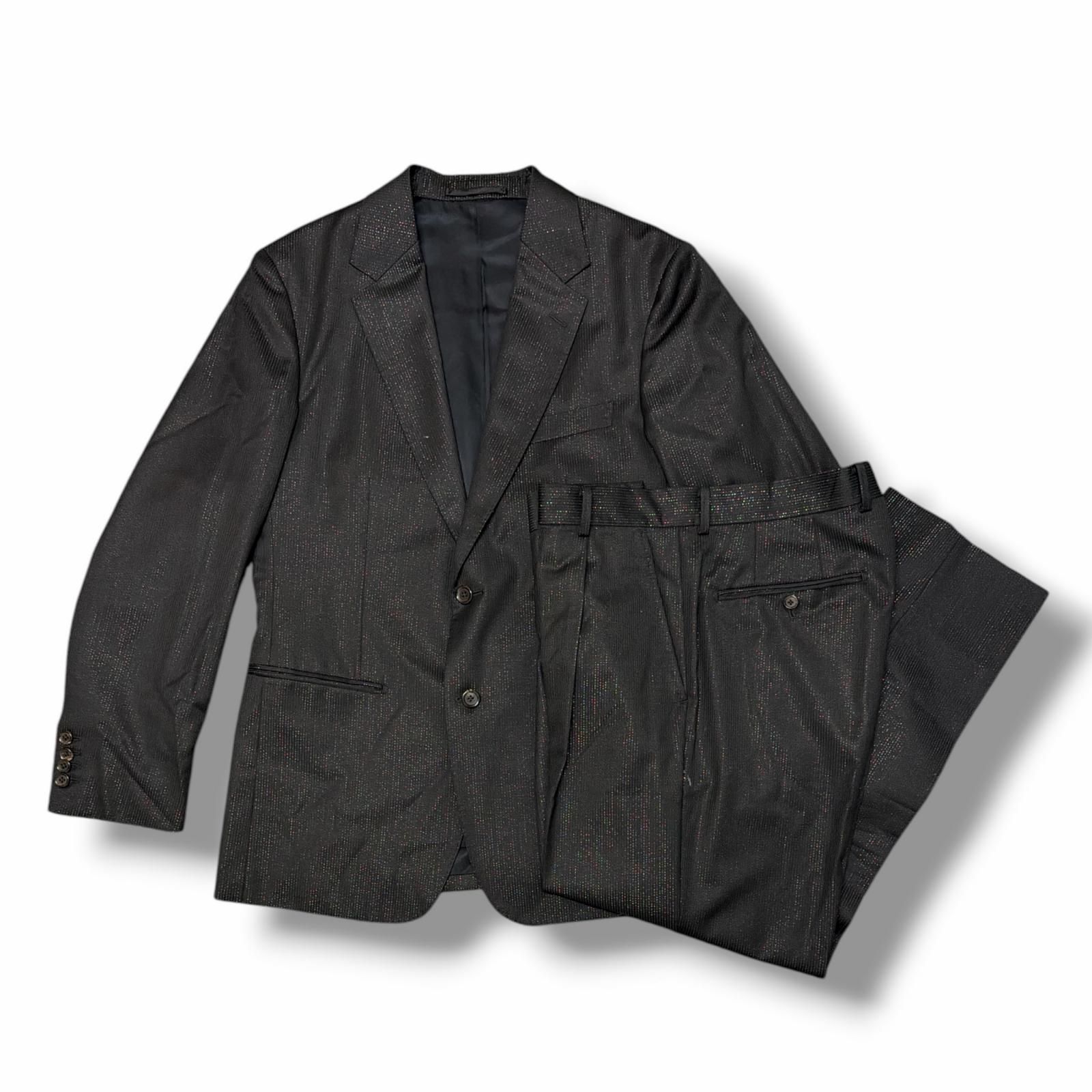 ジャケット・アウター BREASTED JACKET GLITTER PLEATED TROUSERS WACKO MARIA×ドーメル 25AW GLITTER SINGLE BREASTED JACKET -TYPE5