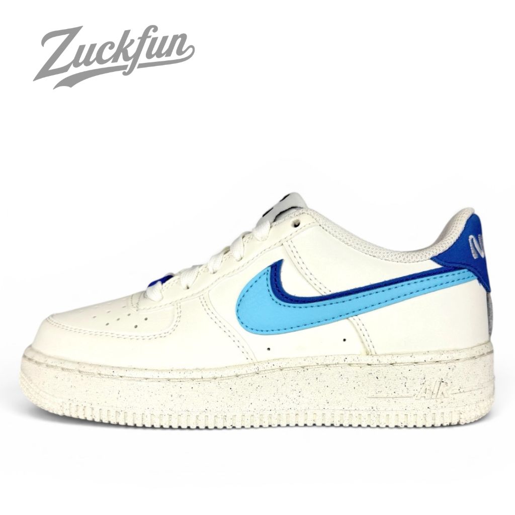 新品 訳あり NIKE AIR FORCE 1 LV8 エア フォース 1 エレベイト セイル ホワイト ブルー 白 レディース ナイキ スニーカー 22.5 cm N07896