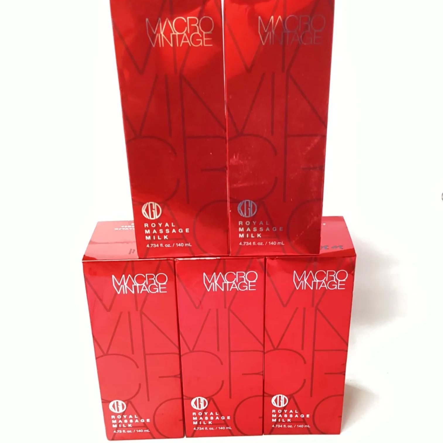Koh Gen Do 江原道 マクロヴィンテージ ロイヤルマッサージミルク 未開封品 140mL 5本セット 外箱付き 低刺激 敏感肌 日本製
