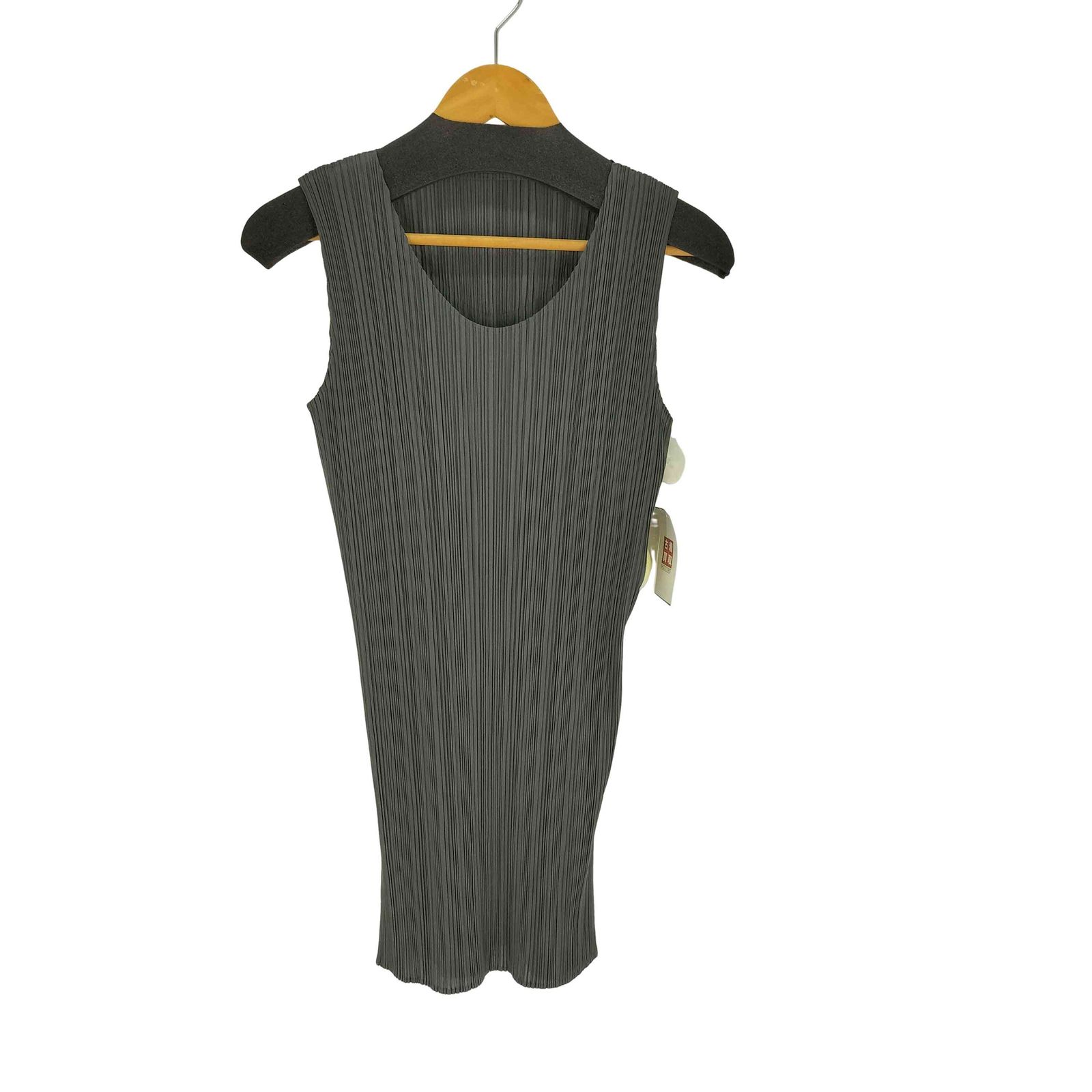 プリーツプリーズイッセイミヤケ PLEATS PLEASE ISSEY MIYAKE プリーツ加工 ノースリーブ サイドスリット ロング カットソー レディース JPN：3