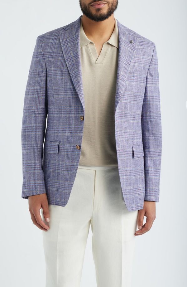 ジャックビクター メンズ アウター ジャケット・ブルゾン シルク コットン コート Jack Victor McAllen Berry Plaid Soft Constructed Cotton Si