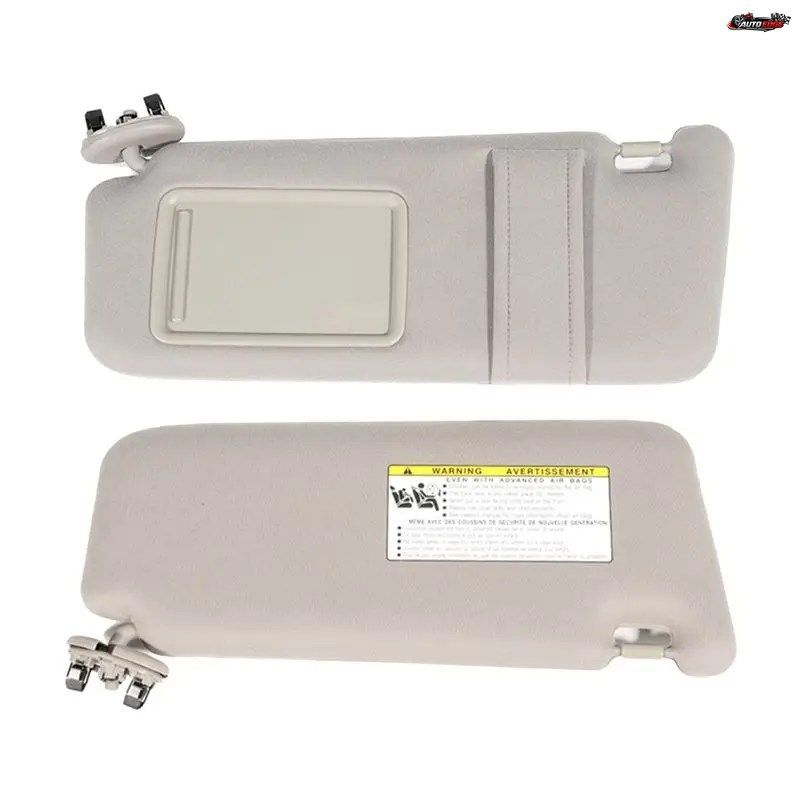 トヨタ カムリ 2007-2011年式（サンルーフおよびライトなし）用コンパクトベージュカーサンバイザーシェード左右ペアアクセサリーパーツ