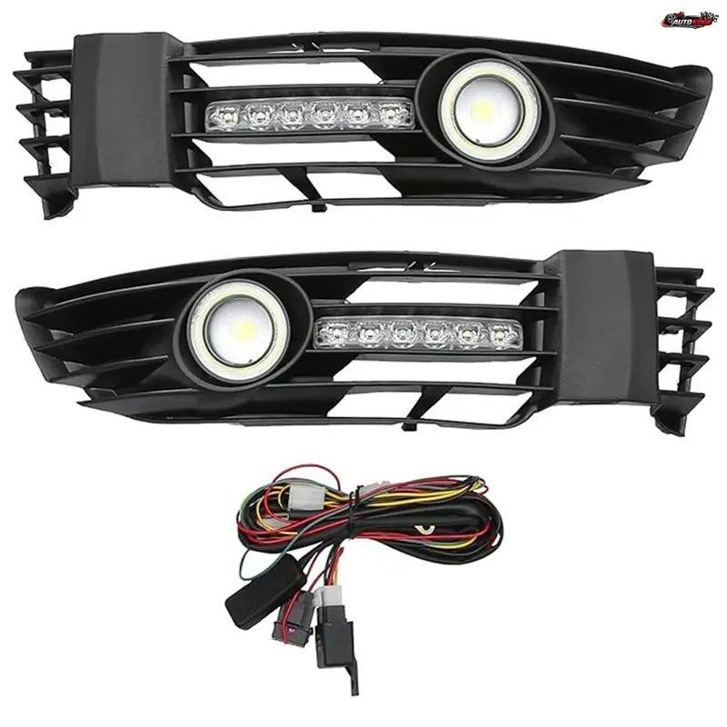 パサート 1.8L 2003-2005 用コンパクトフロントバンパーグリルフォグライトキット 3B0853665L-B41 3B0853666L-B41